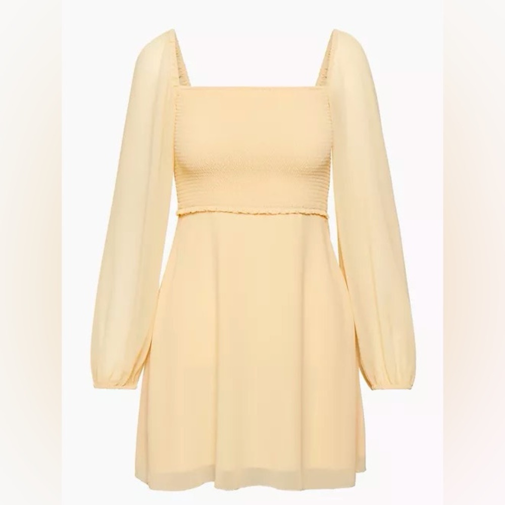 Aritzia Wilfred Villa Dress in Wheat